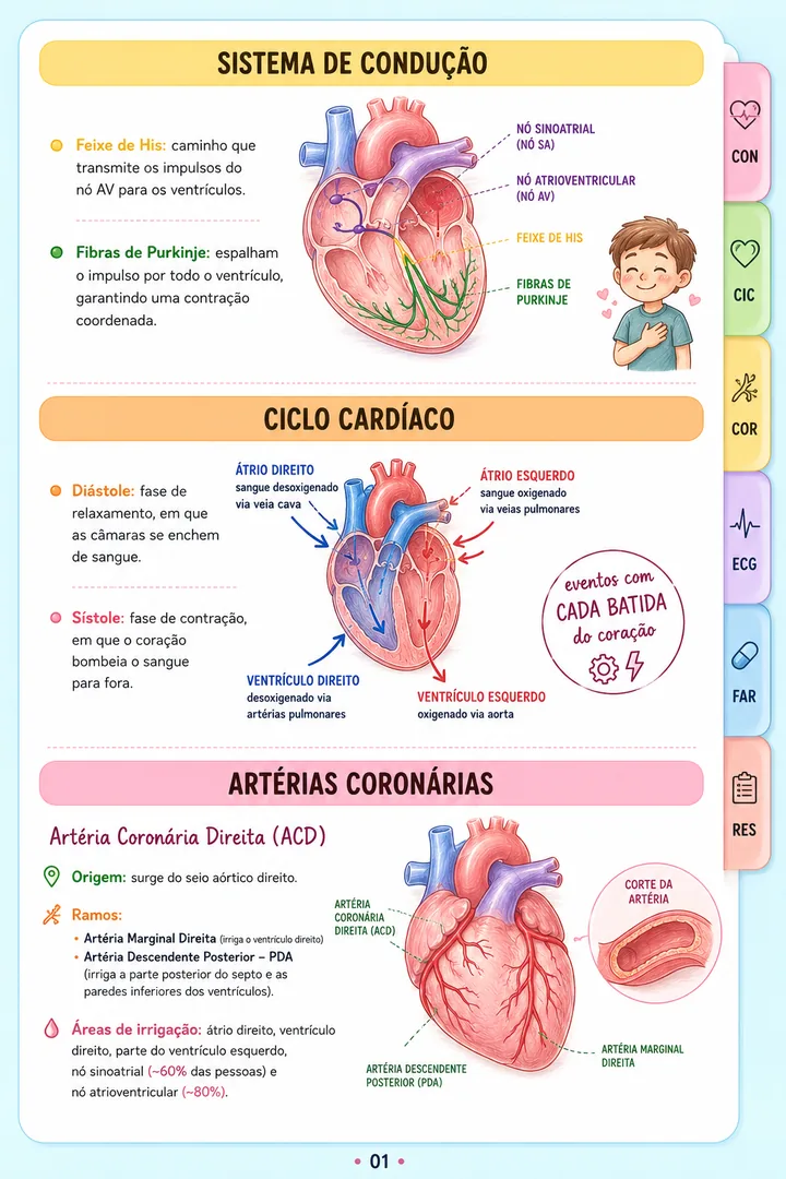Página interna do resumo de ECG